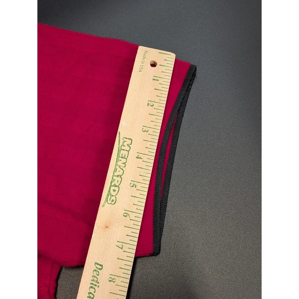 Vintage Chaps Ralph Lauren Red Textured Polo Shirt XL Grail